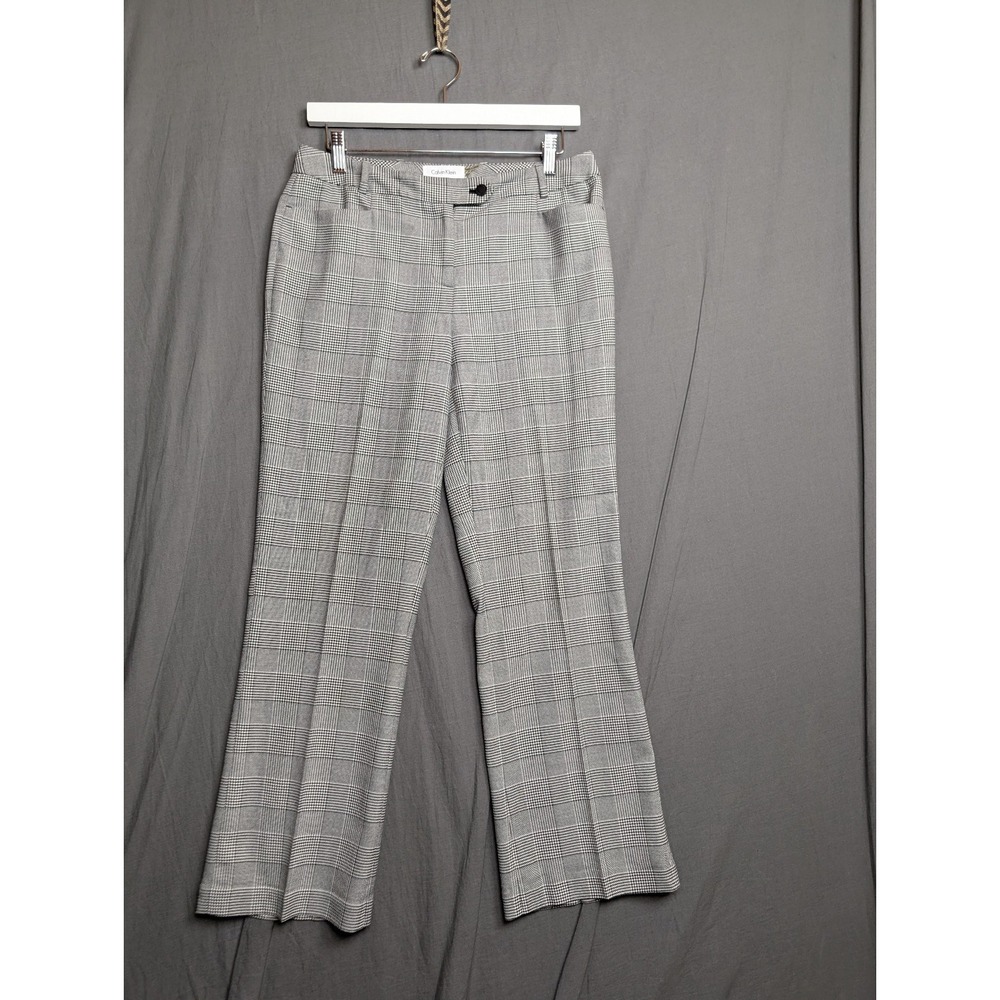 Calvin Klein women's plaid dress pants Size 6P Modern Fit